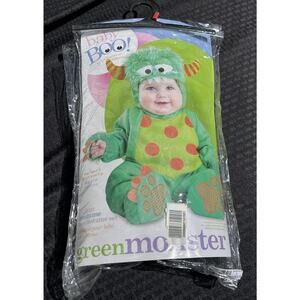 Baby Boo! unisex Infant Fleece Furry Halloween Costume Mini Monster size 0+ Mos
